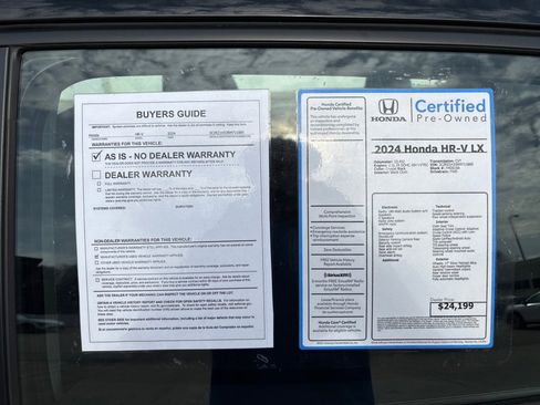 Certified 2024 Honda HR-V LX image 37