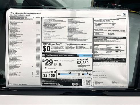 New 2026 BMW 330i xDrive Sedan w/ M Sport Package AWD/4WD image 34