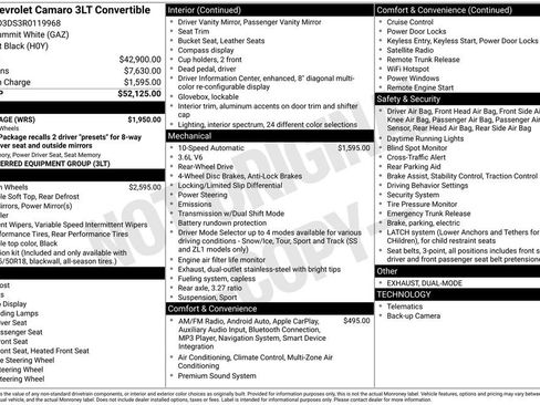 Used 2024 Chevrolet Camaro LT w/ RS Package image 21