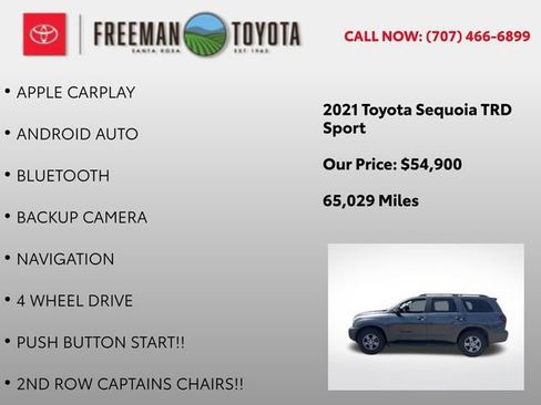 Used 2021 Toyota Sequoia TRD Sport w/ TRD Sport Premium Package AWD/4WD image 10
