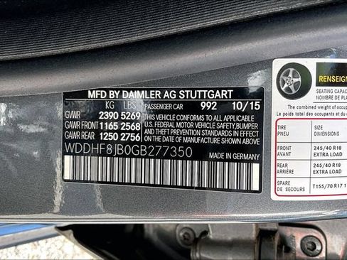 Certified 2016 Mercedes-Benz E 350 4MATIC Sedan image 11