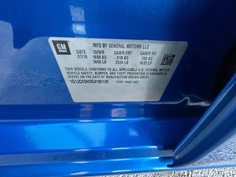 Used 2016 Chevrolet Sonic LT w/ Driver Confidence Package image 16