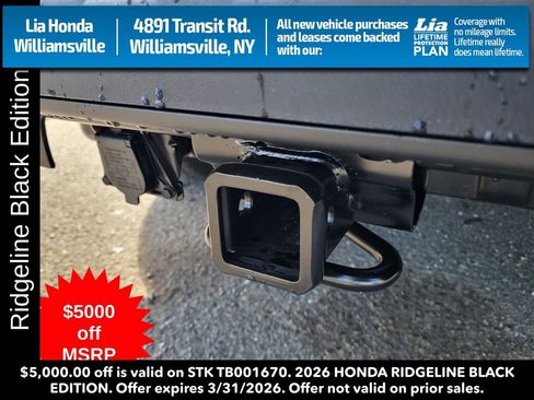 New 2026 Honda Ridgeline Black Edition image 5