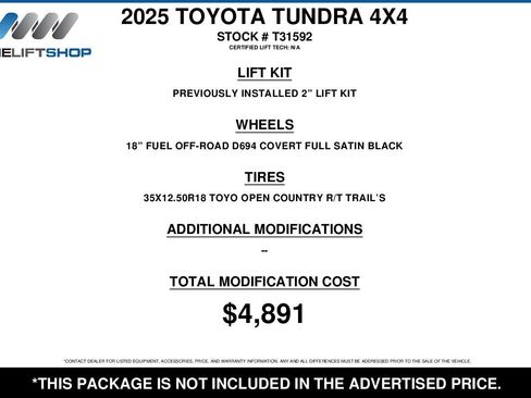 Used 2025 Toyota Tundra TRD Pro image 2
