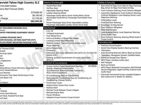 Used 2022 Chevrolet Tahoe High Country AWD/4WD image 37