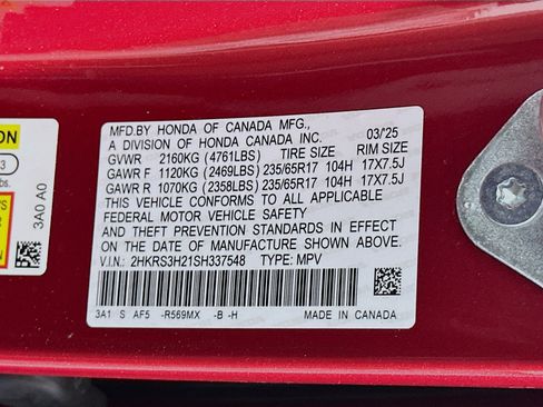 Used 2025 Honda CR-V LX image 12