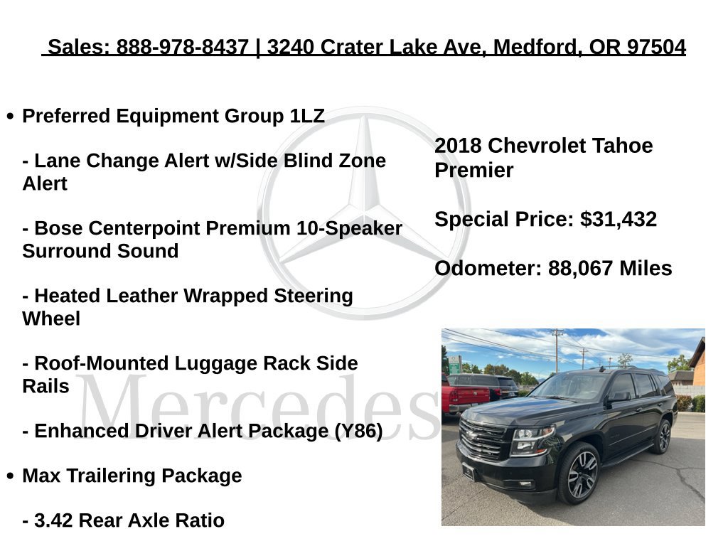 Used 2018 Chevrolet Tahoe Premier w/ RST Edition AWD/4WD image 30