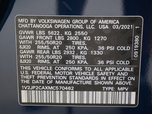 Used 2021 Volkswagen Atlas SE w/ Panoramic Sunroof Package image 35