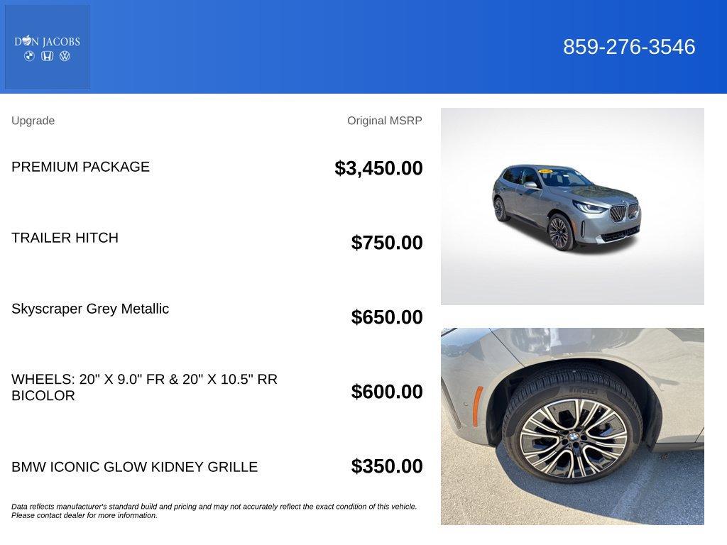 Used 2026 BMW X3 xDrive30i w/ Premium Package AWD/4WD image 6