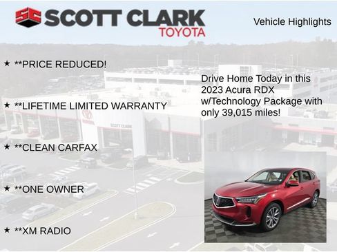 Used 2023 Acura RDX w/ Technology Package FWD image 12