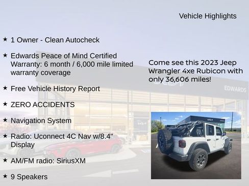 Used 2023 Jeep Wrangler Unlimited Rubicon 4xe AWD/4WD image 11