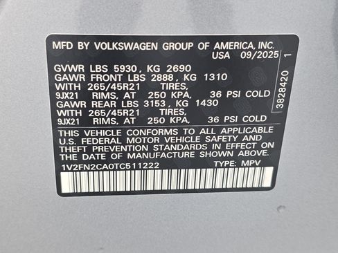 New 2026 Volkswagen Atlas SEL Premium R-Line AWD/4WD image 36