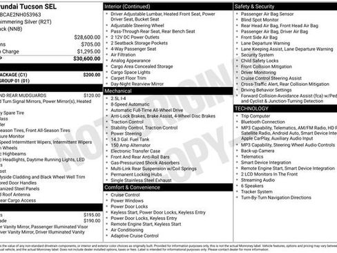 Used 2022 Hyundai Tucson SEL w/ Cargo Package AWD/4WD image 42