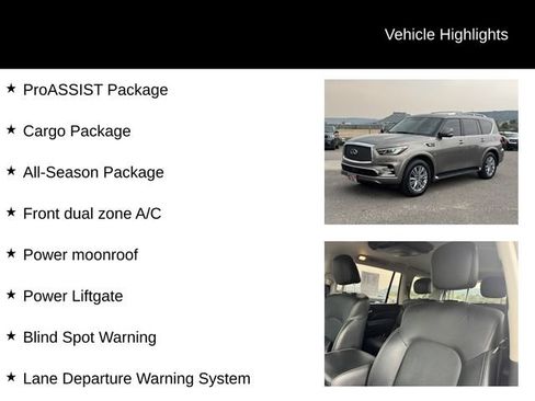 Used 2019 INFINITI QX80 Luxe w/ Proassist Package AWD/4WD image 8