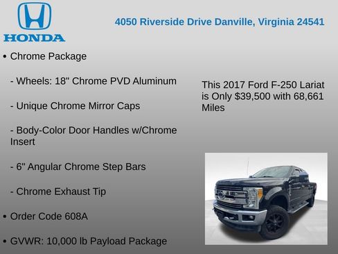 Used 2017 Ford F250 Lariat w/ Chrome Package image 7