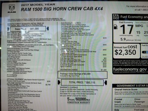 Used 2017 RAM 1500 Big Horn AWD/4WD image 24