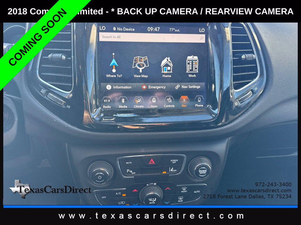 Used 2018 Jeep Compass Limited w/ Navigation Group FWD image 8