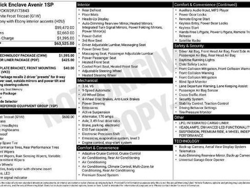 Certified 2023 Buick Enclave Avenir w/ Avenir Technology Package image 14