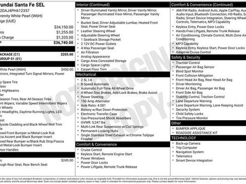 Used 2023 Hyundai Santa Fe SEL w/ Cargo Package AWD/4WD image 9