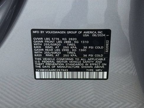 Used 2024 Volkswagen Atlas Cross Sport SEL AWD/4WD image 33