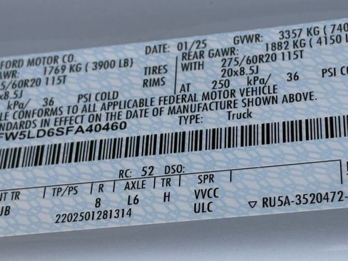 New 2025 Ford F150 Lariat w/ Equipment Group 502A High image 61