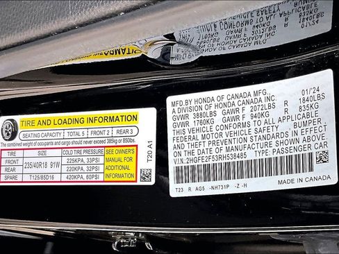 Certified 2024 Honda Civic Sport image 14