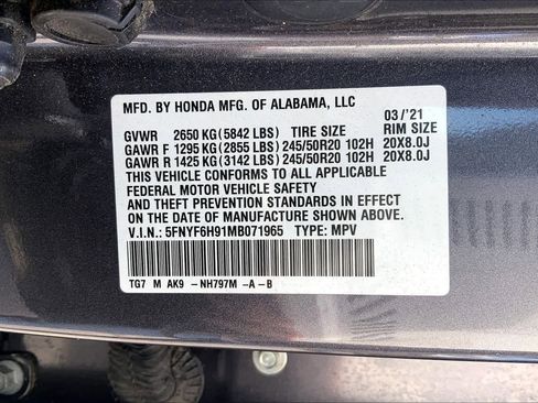 Used 2021 Honda Pilot Touring image 36