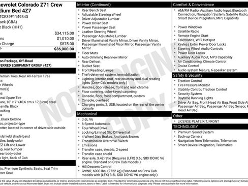 Used 2015 Chevrolet Colorado Z71 AWD/4WD image 3