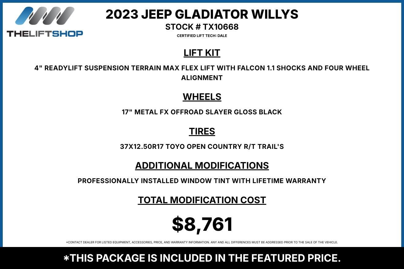 Used 2023 Jeep Gladiator Sport AWD/4WD image 2