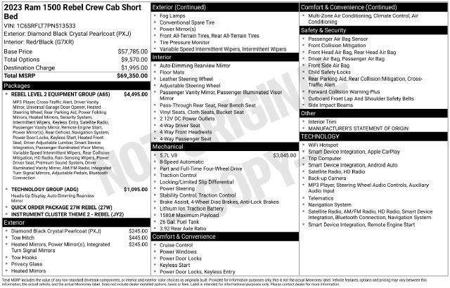 Used 2023 RAM 1500 Rebel w/ Rebel Level 2 Equipment Group AWD/4WD image 30