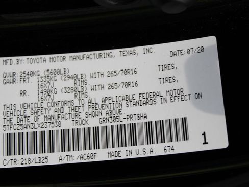 Certified 2020 Toyota Tacoma TRD Pro AWD/4WD image 68