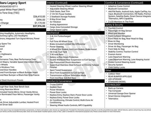 Used 2025 Subaru Legacy Sport image 6
