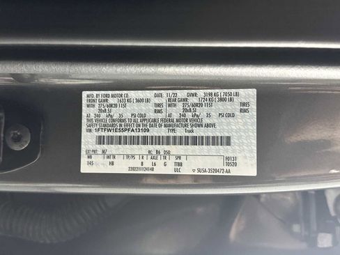 Used 2023 Ford F150 Lariat w/ Equipment Group 502A High AWD/4WD image 37