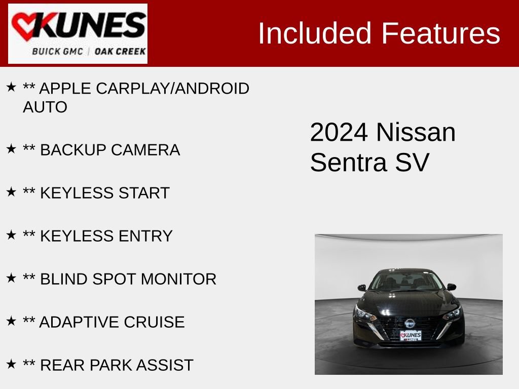 Used 2024 Nissan Sentra SV FWD image 2