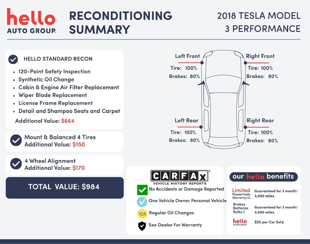 Used 2018 Tesla Model 3 Performance AWD/4WD image 2