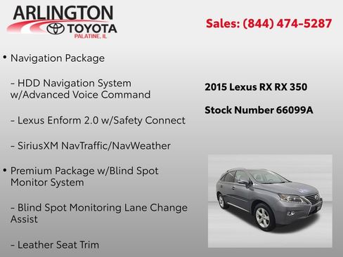 Used 2015 Lexus RX 350 AWD image 2
