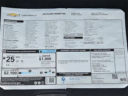 New 2025 Chevrolet Blazer Premier w/ Driver Confidence II Package image 27