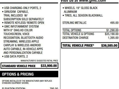 Used 2023 GMC Terrain SLT w/ Elevation Edition FWD image 2