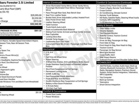 Used 2018 Subaru Forester 2.5i Limited w/ Popular Package #2 image 5