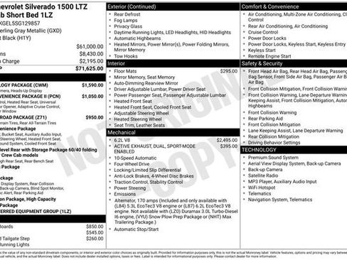 Used 2025 Chevrolet Silverado 1500 LTZ w/ Technology Package AWD/4WD image 20