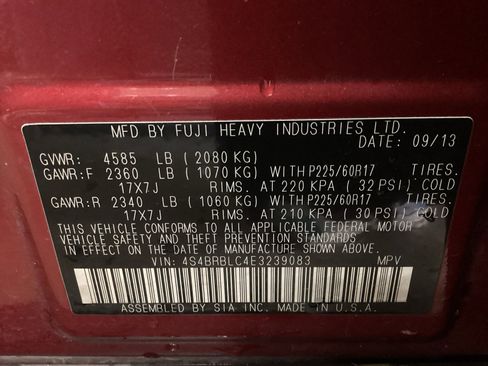 Used 2014 Subaru Outback 2.5i Limited image 16