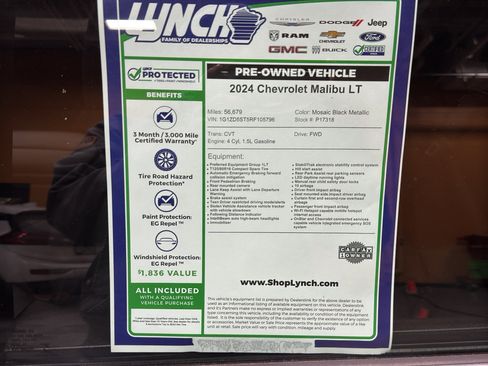 Used 2024 Chevrolet Malibu LT image 36