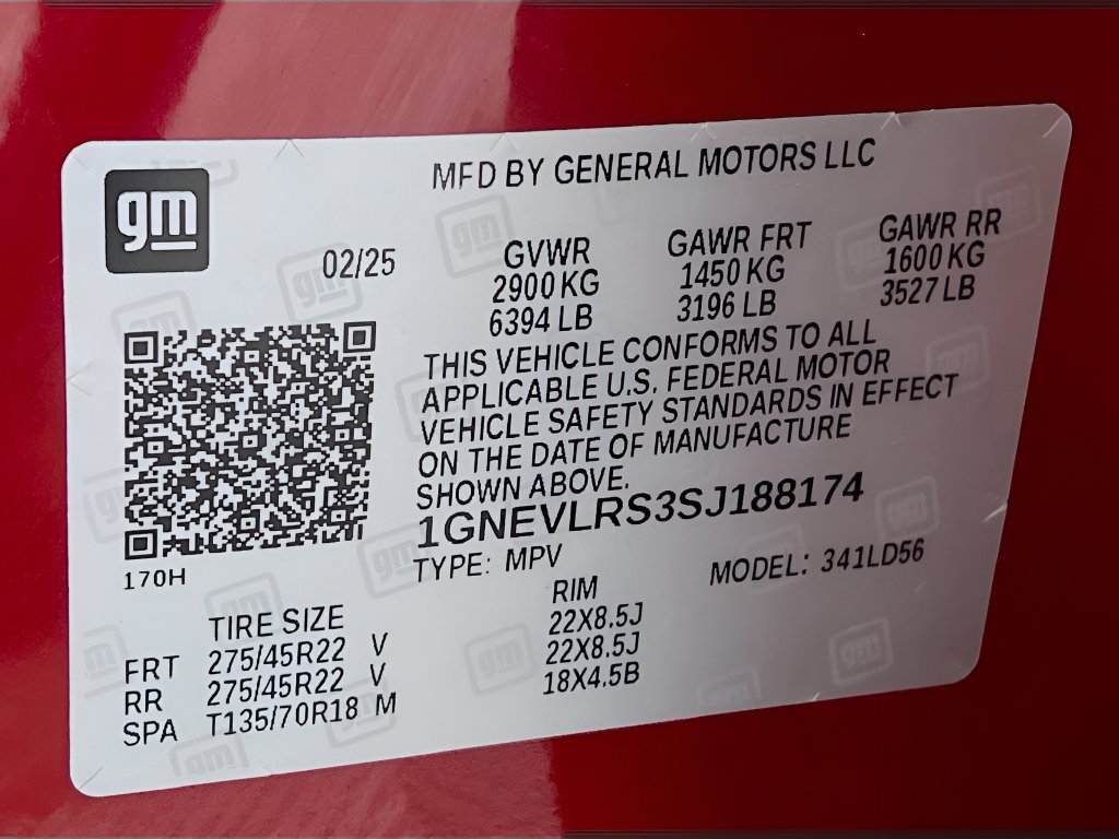 Used 2025 Chevrolet Traverse RS w/ LPO, Floor Liner Package AWD/4WD image 34