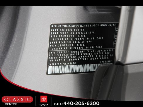 Used 2023 Volkswagen Taos S w/ Driver Assistance Package AWD/4WD image 22