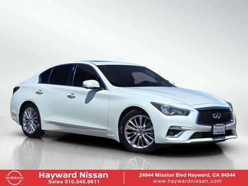 Used 2021 INFINITI Q50 Luxe w/ Cargo Package RWD image 1