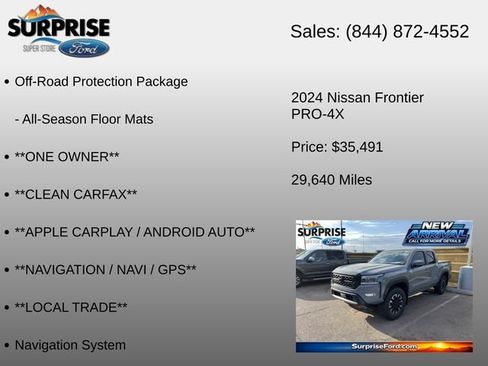 Used 2024 Nissan Frontier PRO-4X w/ Off-Road Protection Package AWD/4WD image 6