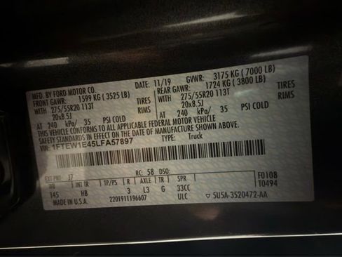 Used 2020 Ford F150 Lariat w/ Equipment Group 502A Luxury image 33