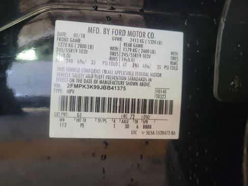Used 2018 Ford Edge Titanium w/ Equipment Group 301A FWD image 33