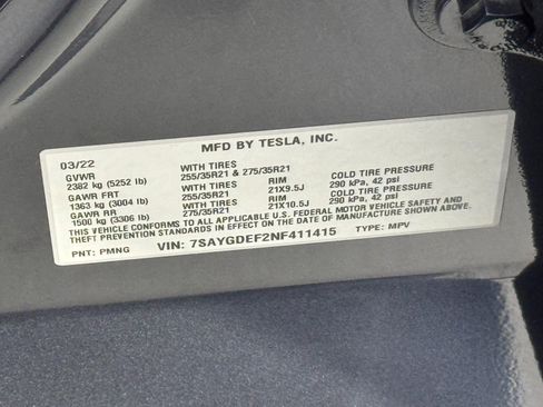 Used 2022 Tesla Model Y Performance image 47