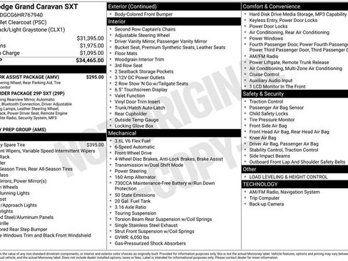Used 2017 Dodge Grand Caravan SXT w/ Rear Park Assist Package FWD image 14